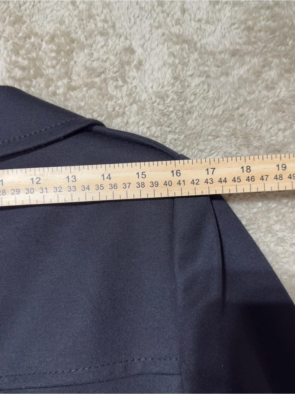 Ann Taylor LOFT Black Peacoat Jacket Women’s Size 12 Belted‎ Wool Blend Classic